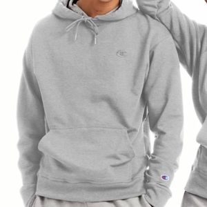 grey gray champion unisex men&women medium hoodie